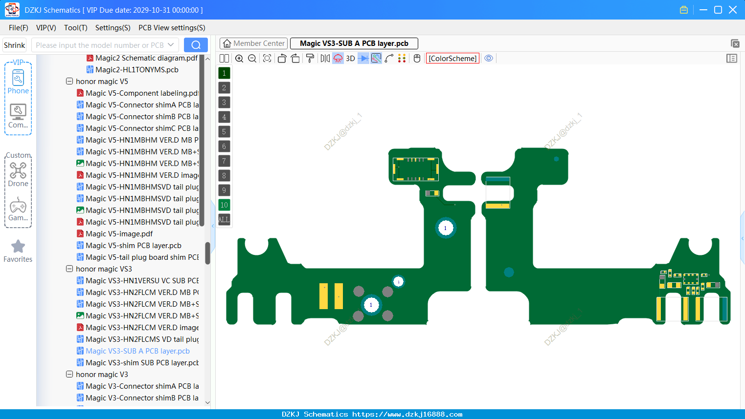 HONOR Magic VS3-SUB A PCB Layer